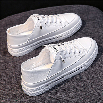 Ženske tenisice s vezicama u bijeloj i crnoj boji