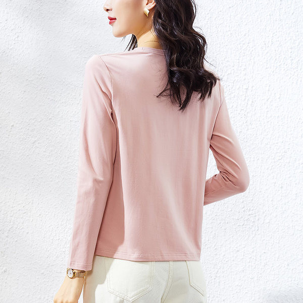 Pamučna ležerna bluza s aplikacijom mačke