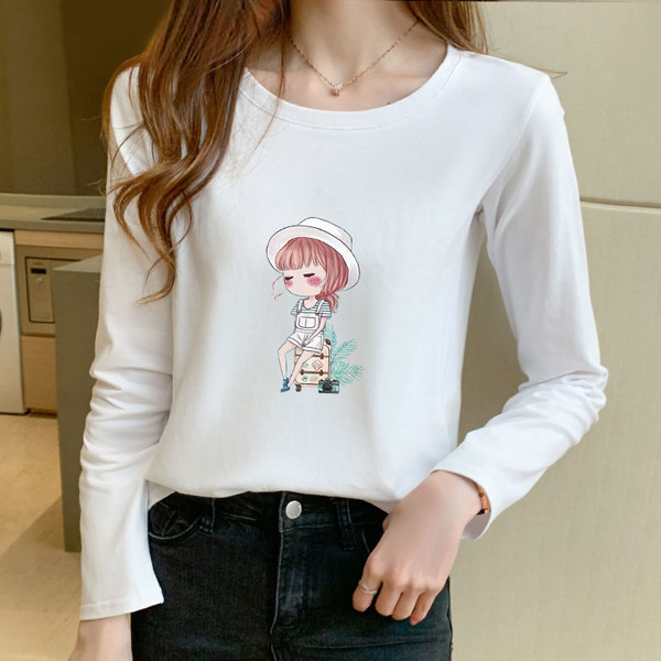 Ležerna pamučna bluza s aplikacijom u boji