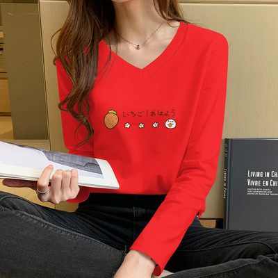 Γυναικεία μπλούζα με μακριά μανίκια, οβάλ λαιμόκοψη και πολύχρωμη απλικέ