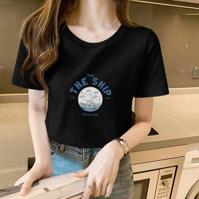 Γυναικείο μπλουζάκι με οβάλ ή spitz λαιμόκοψη - διαφορετικά prints