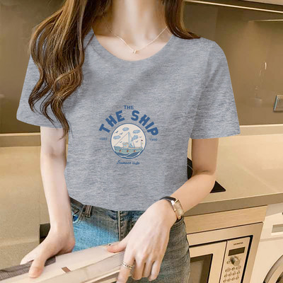 Γυναικείο μπλουζάκι με οβάλ ή spitz λαιμόκοψη - διαφορετικά prints