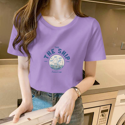 Γυναικείο μπλουζάκι με οβάλ ή spitz λαιμόκοψη - διαφορετικά prints