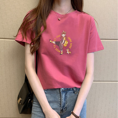 Γυναικείο μπλουζάκι με οβάλ ή spitz λαιμόκοψη - διαφορετικά prints