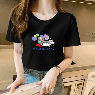 Γυναικείο μπλουζάκι με οβάλ ή spitz λαιμόκοψη - διαφορετικά prints