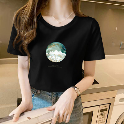 Γυναικείο μπλουζάκι με οβάλ ή spitz λαιμόκοψη - διαφορετικά prints