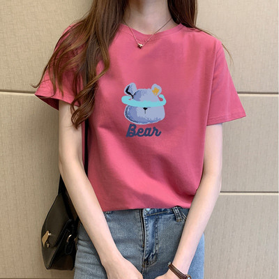 Γυναικείο μπλουζάκι με οβάλ ή spitz λαιμόκοψη - διαφορετικά prints