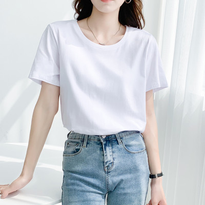 Casual T-shirt φαρδύ μοντέλο με οβάλ λαιμόκοψη και στάμπα