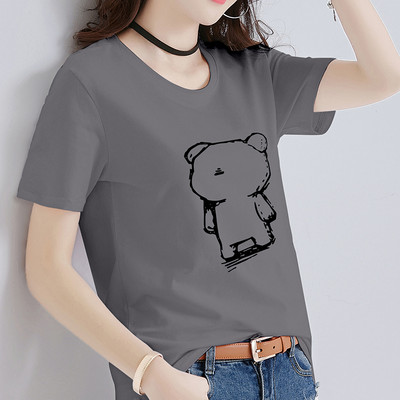 Casual φαρδύ μπλουζάκι με έγχρωμη στάμπα - πολλά μοντέλα