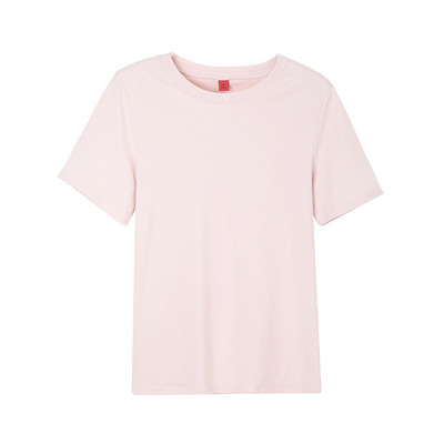 Φαρδύ γυναικείο μπλουζάκι με στρογγυλή λαιμόκοψη