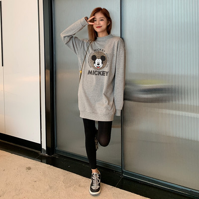 Φθινοπωρινή-χειμερινή μπλούζα με στάμπα για γυναίκες