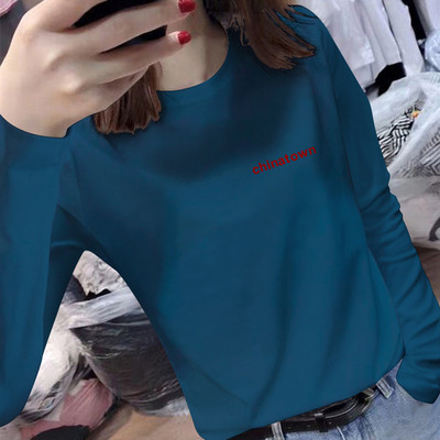 Γυναικεία μπλούζα με επιγραφή και μακριά μανίκια