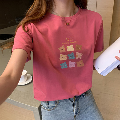 Γυναικείο μπλουζάκι με στάμπα - δύο μοντέλα