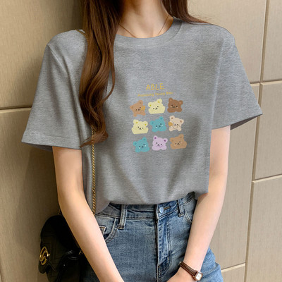 Γυναικείο μπλουζάκι με στάμπα - δύο μοντέλα