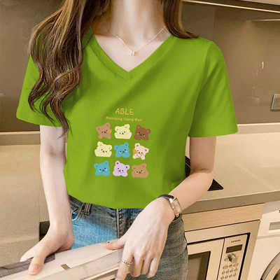 Γυναικείο μπλουζάκι με στάμπα - δύο μοντέλα