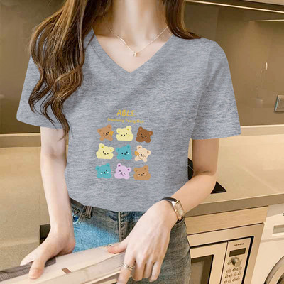 Γυναικείο μπλουζάκι με στάμπα - δύο μοντέλα