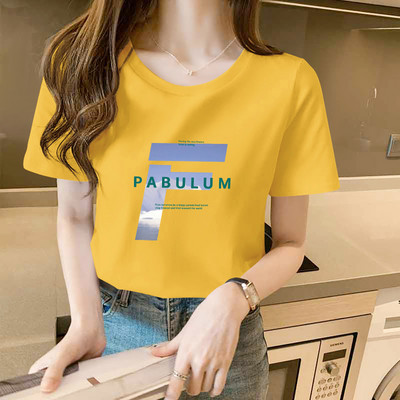 Γυναικείο casual t-shirt με στρογγυλή λαιμόκοψη και επιγραφές