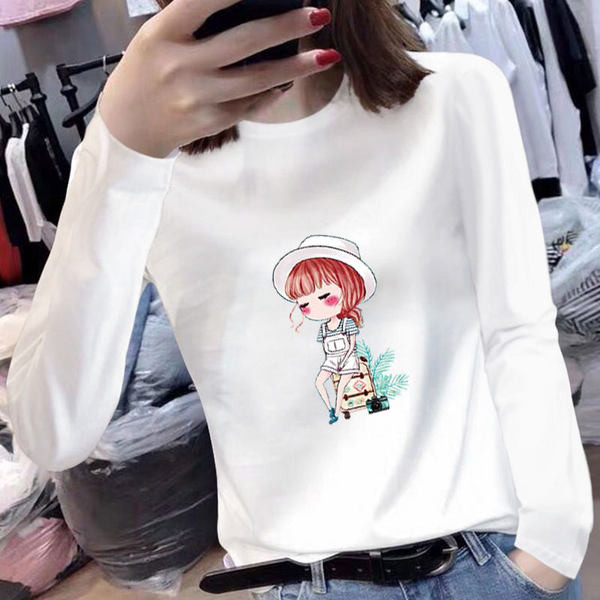 Ležerna bluza s dugim rukavima i printom