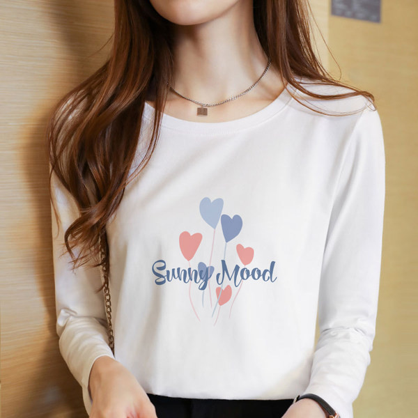 Bluză casual de damă cu decolteu oval și imprimeu