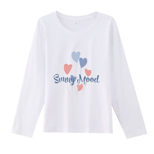 Bluză casual de damă cu decolteu oval și imprimeu