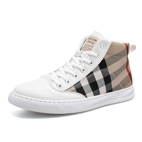 Ανδρικά μποτάκια casual από οικολογικό δέρμα και ύφασμα