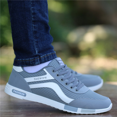 Sporty-casual ανδρικά αθλητικά παπούτσια ελαφριά και άνετα με επίπεδη σόλα