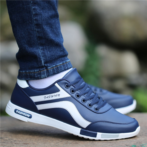 Sporty-casual ανδρικά αθλητικά παπούτσια ελαφριά και άνετα με επίπεδη σόλα