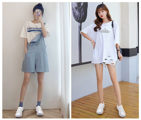 Σύγχρονα γυναικεία sneakers σε δύο μοντέλα με επίπεδη σόλα