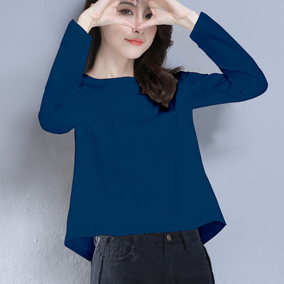 Κοντό casual μπλουζάκι με έγχρωμη στάμπα