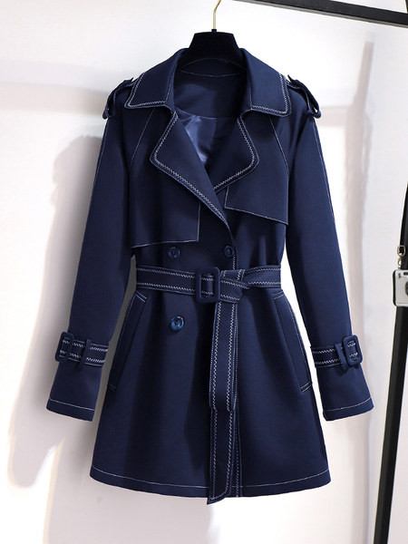 Moderan ženski kaput s vezom u dva modela