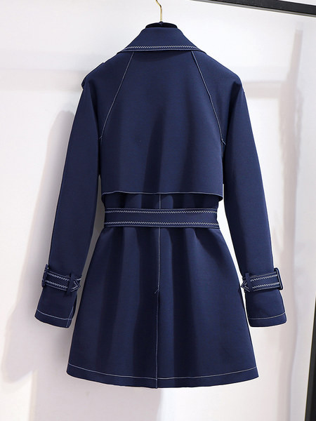 Moderan ženski kaput s vezom u dva modela