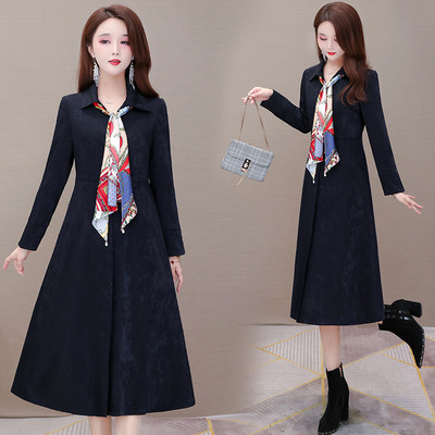 Elegantne naiste pika mantli tavaline mudel