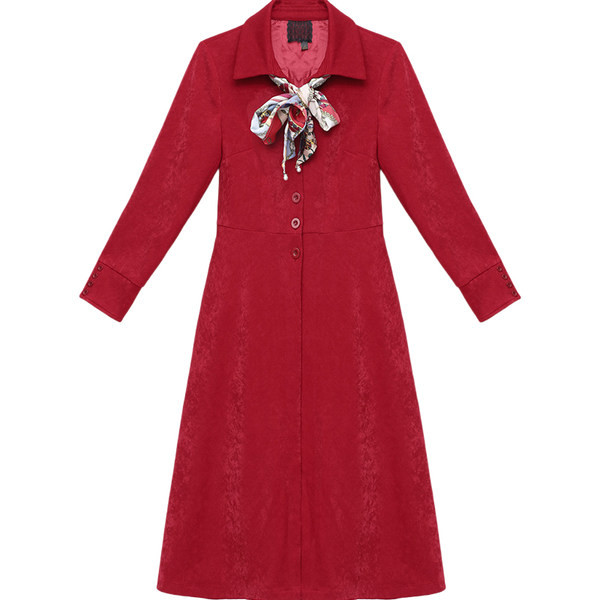 Elegantne naiste pika mantli tavaline mudel