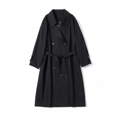 Palton de damă, de actualitate, lung și subțire, cu nasturi