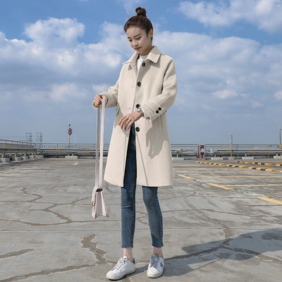 Ženski casual kaput na gumbe u tri boje