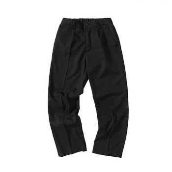 Ανδρικό casual ίσιο παντελόνι σε μαύρο χρώμα