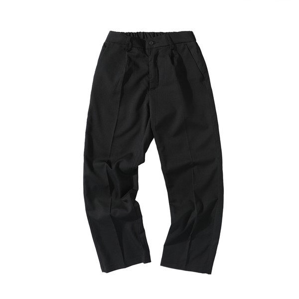 Ανδρικό casual ίσιο παντελόνι σε μαύρο χρώμα