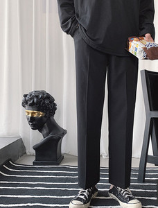 Ležerne muške ravne hlače s džepovima