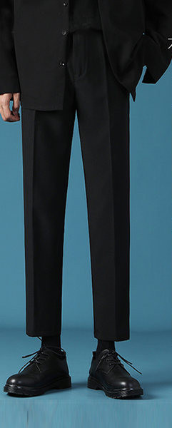 Jesenske muške hlače ravni model dužine 9/10