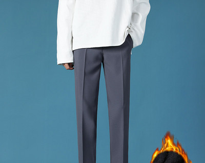 Jesenske muške hlače ravni model dužine 9/10