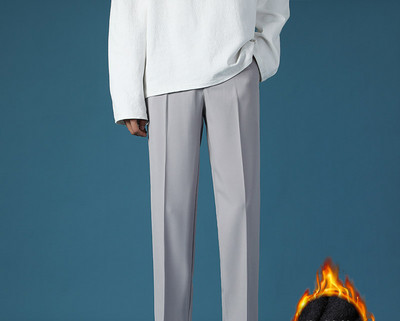 Jesenske muške hlače ravni model dužine 9/10