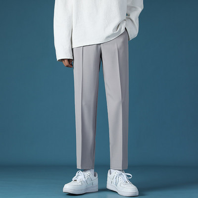 Jesenske muške hlače ravni model dužine 9/10