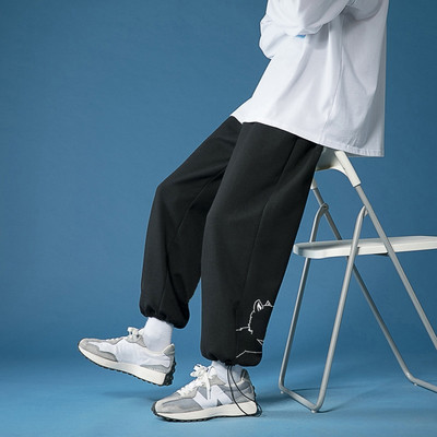 Jesenske muške hlače ravni model dužine 9/10