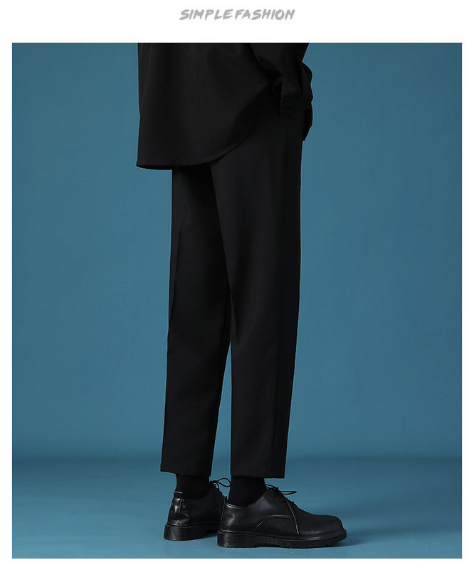 Jesenske muške hlače ravni model dužine 9/10