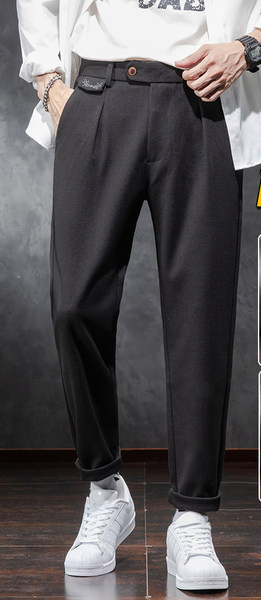 Sügisene meeste pükste lai mudel pikkusega 9/8