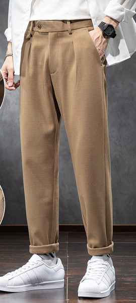 Sügisene meeste pükste lai mudel pikkusega 9/8