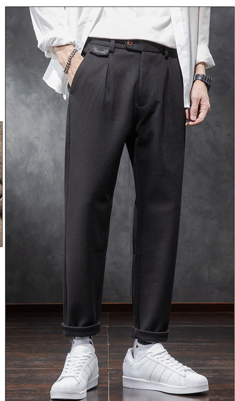 Sügisene meeste pükste lai mudel pikkusega 9/8