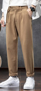 Ανδρικό φθινοπωρινό παντελόνι φαρδύ μοντέλο με μήκος 9/8