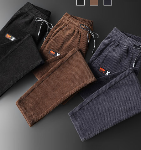 Ležerne muške hlače s kravatama i grbom