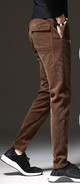 Ανδρικό παντελόνι casual με κορδόνια και έμβλημα